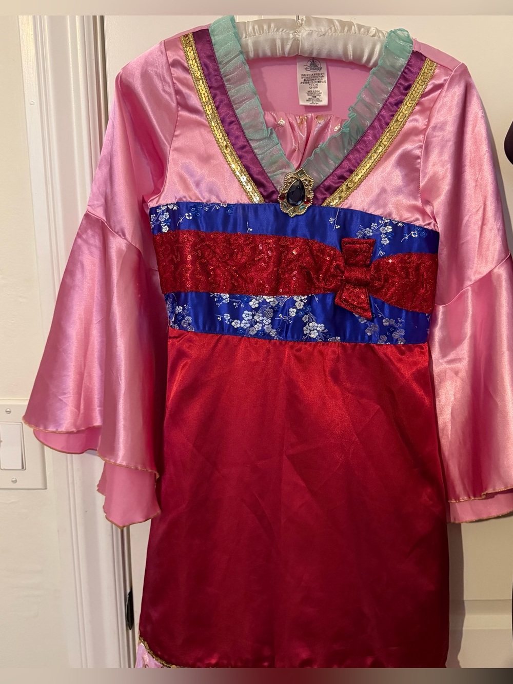 Disney Store Princess Mulan Costume Dress Halloween Costume size 9/10